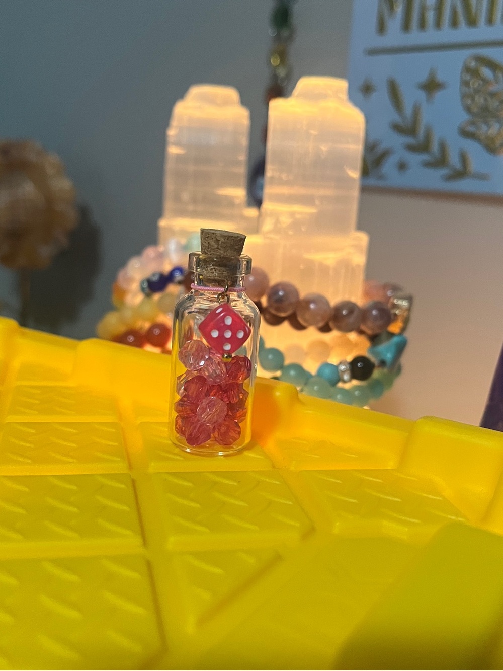 💖”Roll The Dice” Pink Potion Bottle
